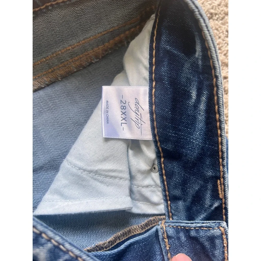 Daytrip Virgo Tailored Boot Jeans Womens 28XXL Blue Distressed - Picture 6 of 8
